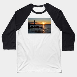 Fort Pickering Lighthouse Winter Island Salem MA Sunrise Baseball T-Shirt